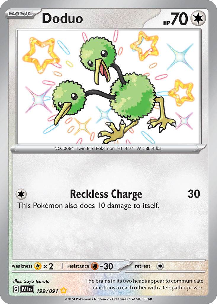 Doduo 199/91 Shiny Rare - MissingNo.