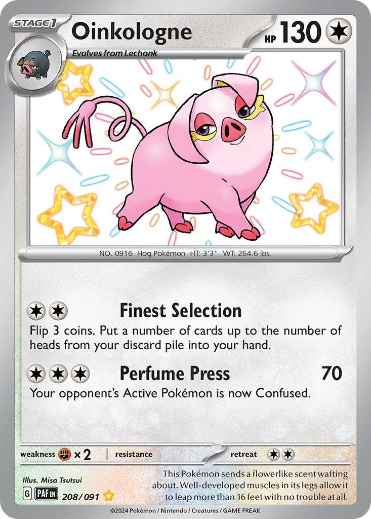 Oinkologne 208/91 Shiny Rare - MissingNo.