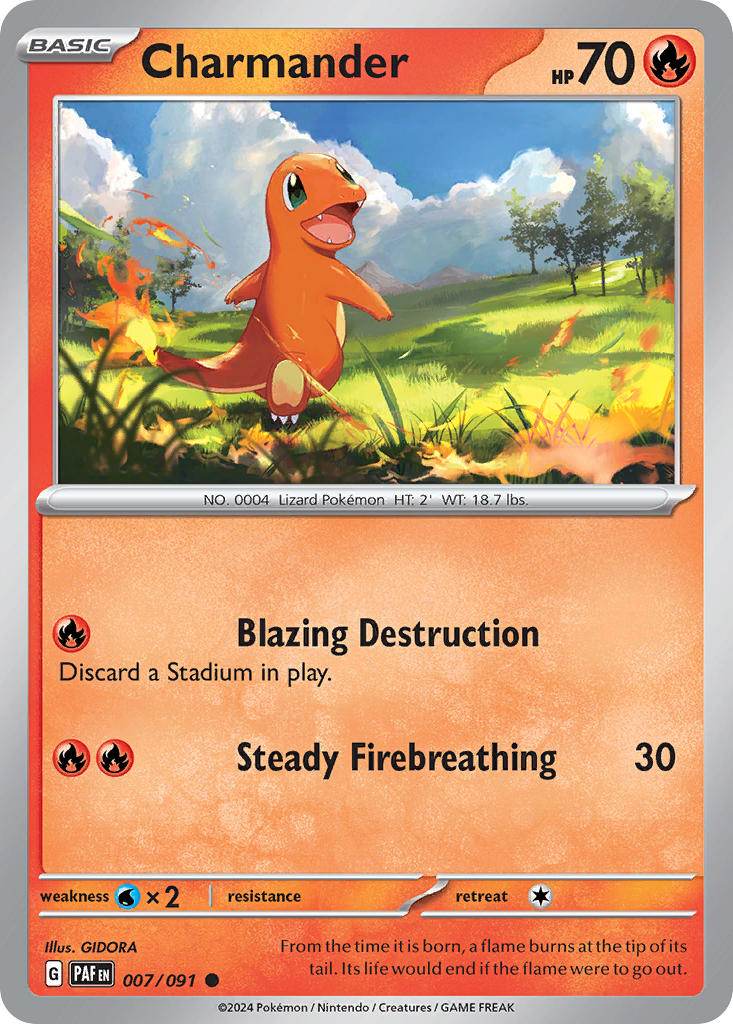 Charmander 7/91 Reverse Common - MissingNo.