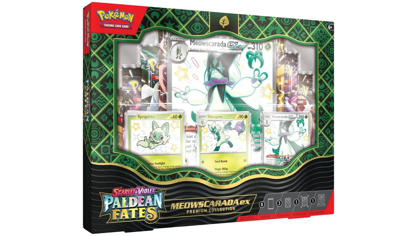 Paldean Fates Premium Collection Meowscarada - MissingNo.