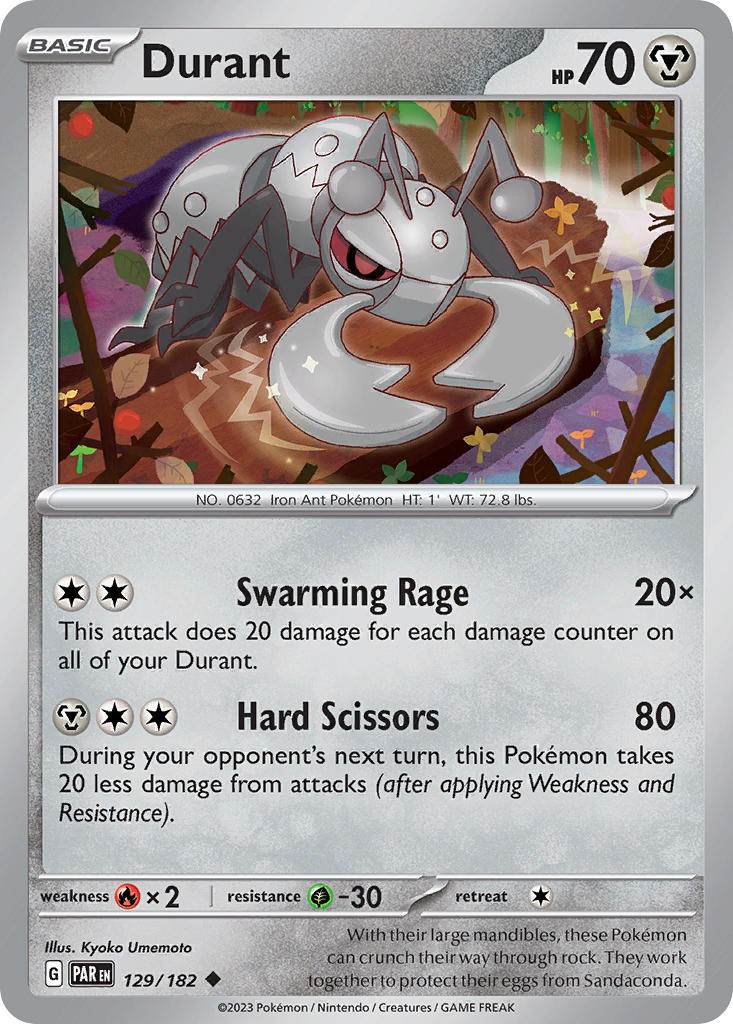 Durant 129/182 Reverse Uncommon - MissingNo.