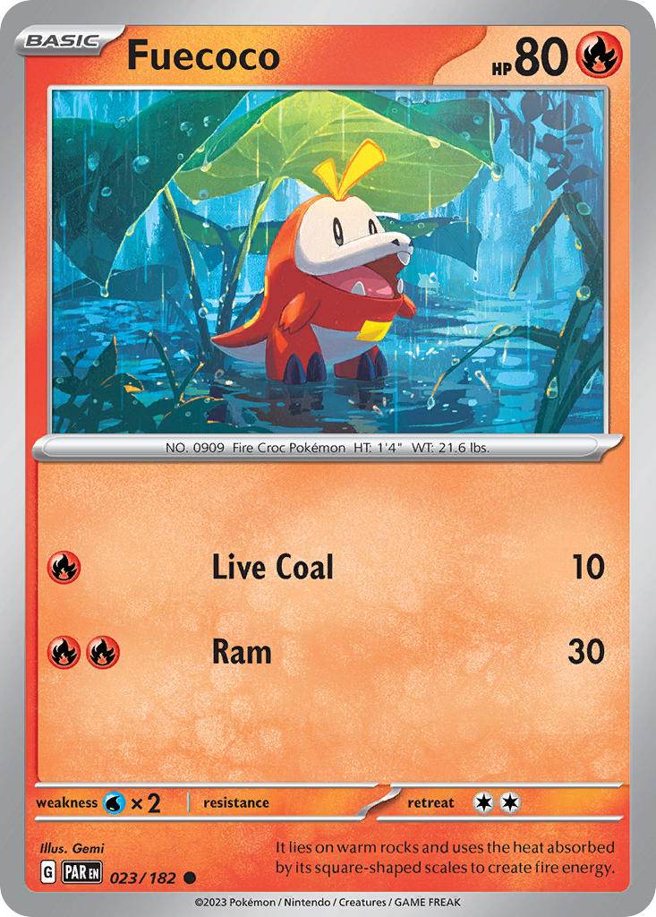 Fuecoco 23/182 Reverse Common - MissingNo.