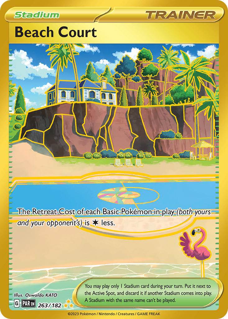 Beach Court 263/182 Gold Hyper Rare - MissingNo.