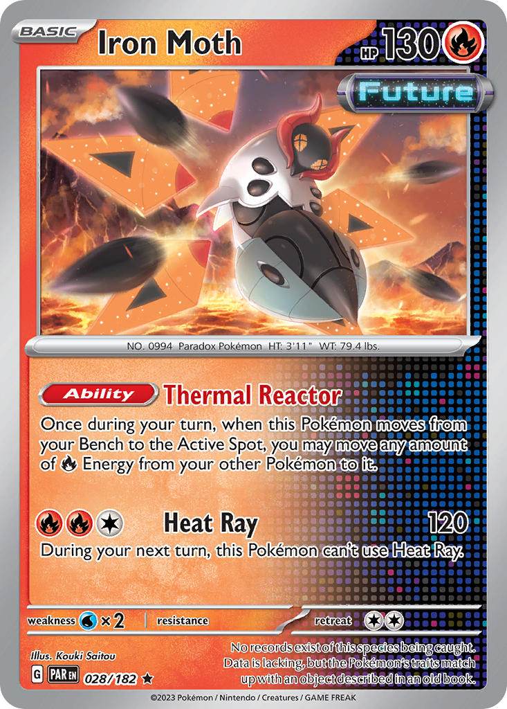 Iron Moth 28/182 Holo Rare - MissingNo.