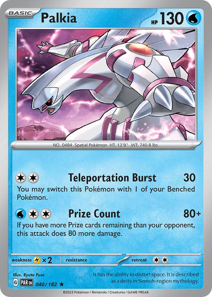 Palkia 40/182 Holo Rare - MissingNo.