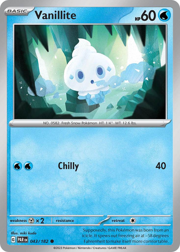 Vanillite 43/182 Reverse Common - MissingNo.