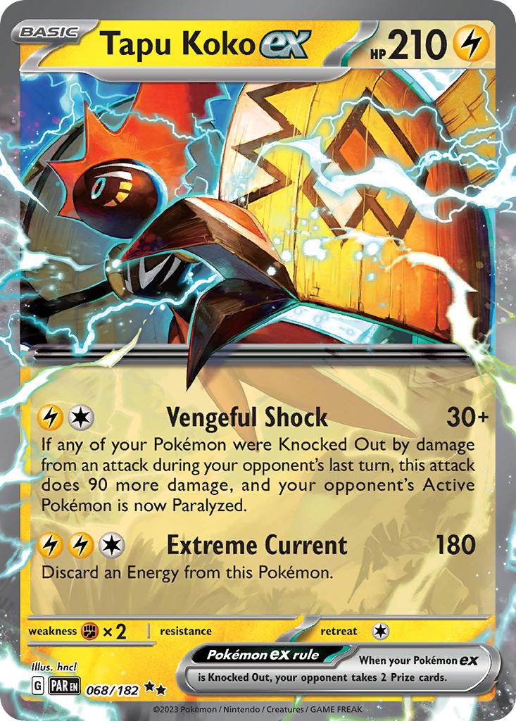 Tapu Koko ex 68/182 Double Rare ex - MissingNo.