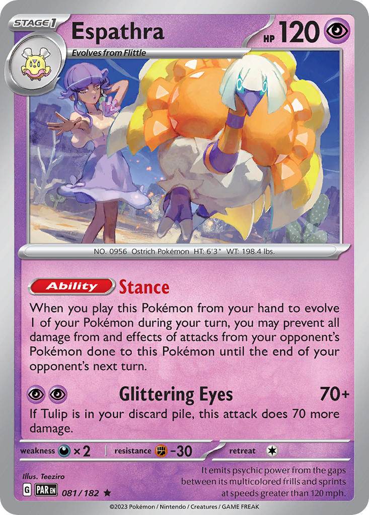 Espathra 81/182 Reverse Rare - MissingNo.