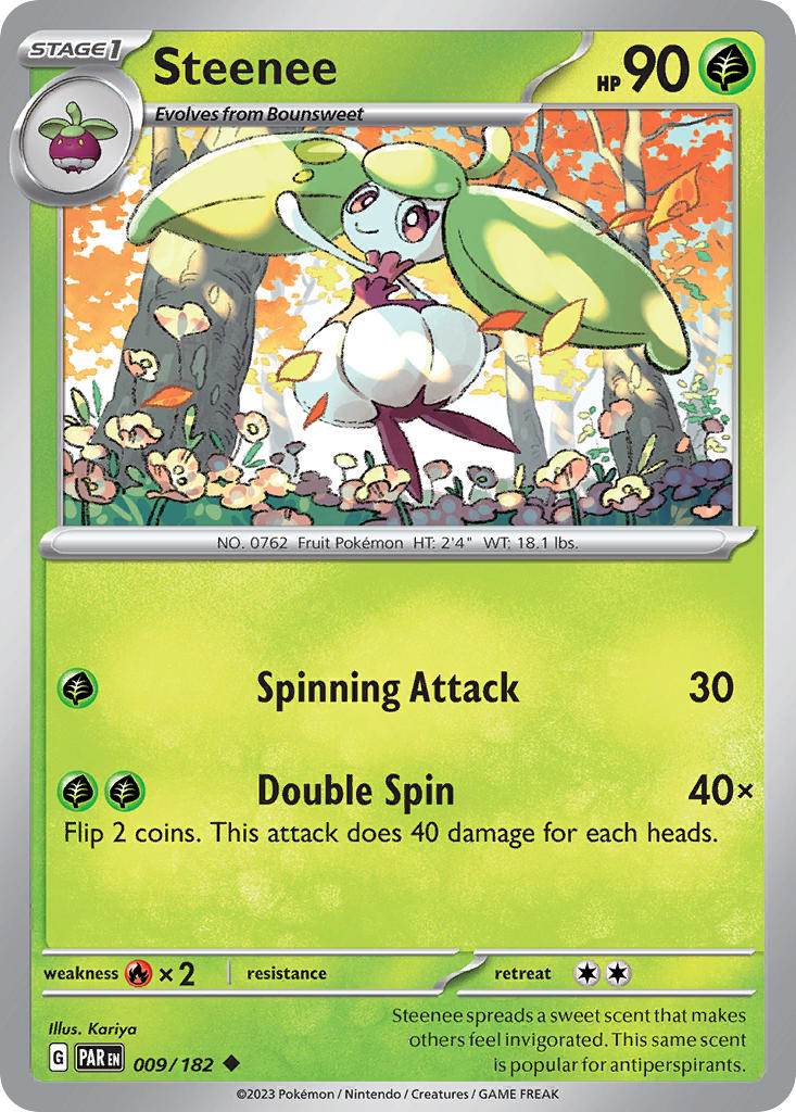 Steenee 9/182 Reverse Uncommon - MissingNo.