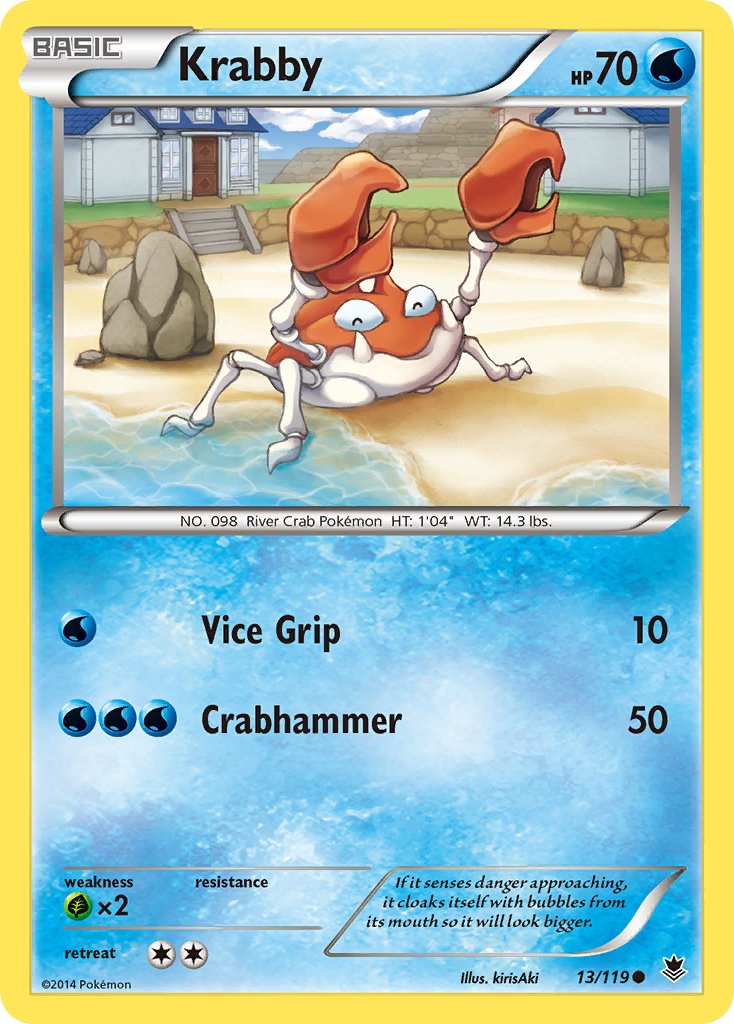 Krabby 13/119 Reverse Common - MissingNo.