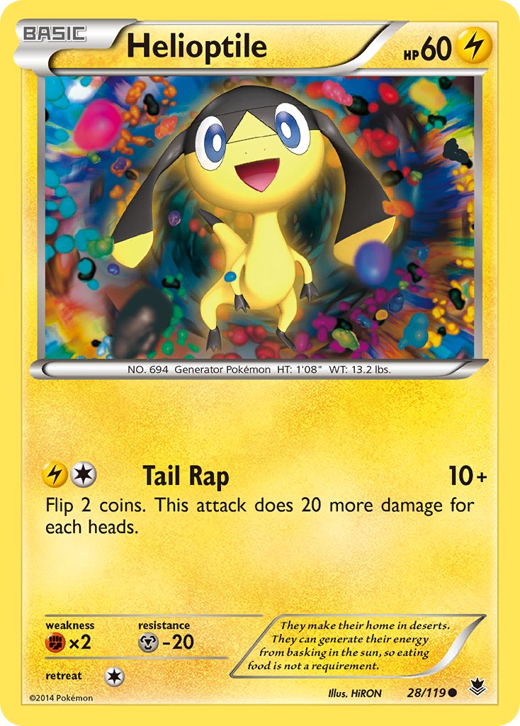 Helioptile 28/119 Common - MissingNo.
