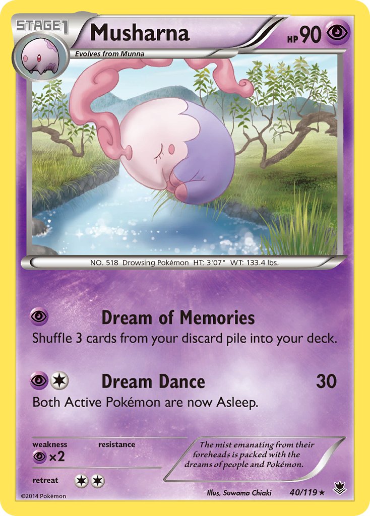 Musharna 40/119 Reverse Rare - MissingNo.