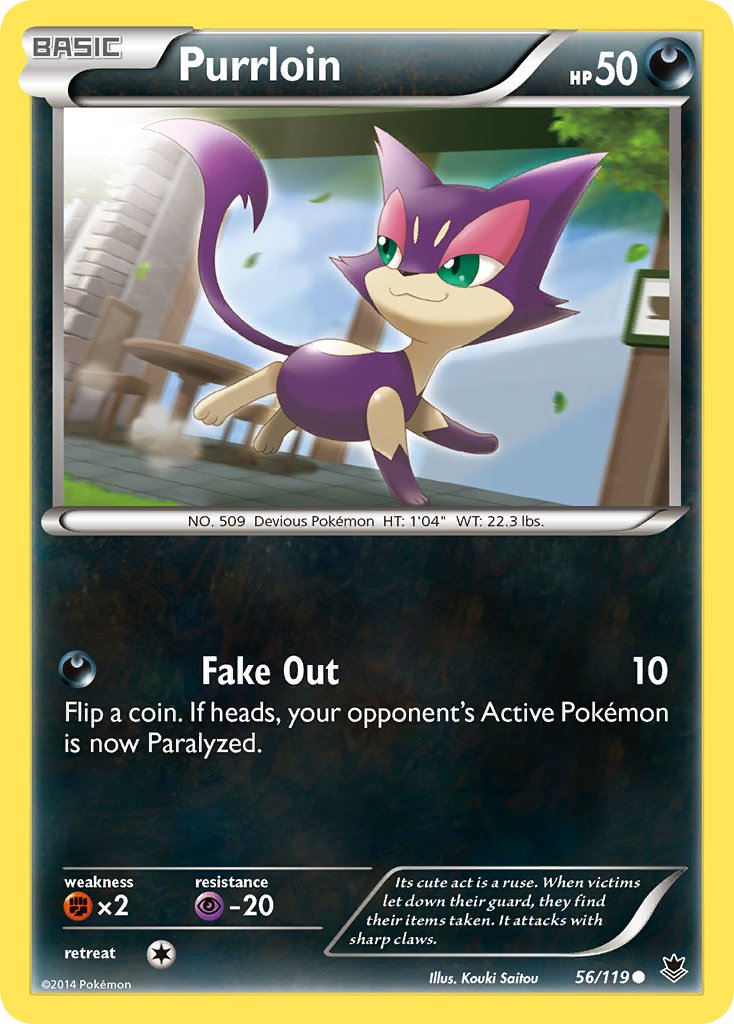 Purrloin 56/119 Common - MissingNo.