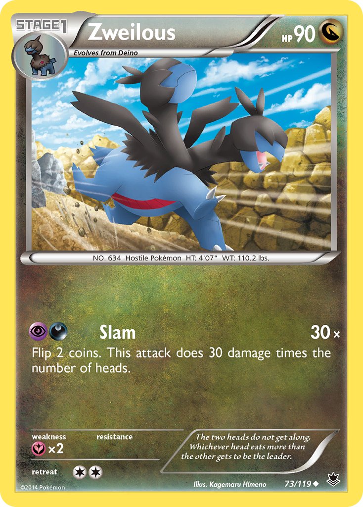 Zweilous 73/119 Reverse Uncommon - MissingNo.
