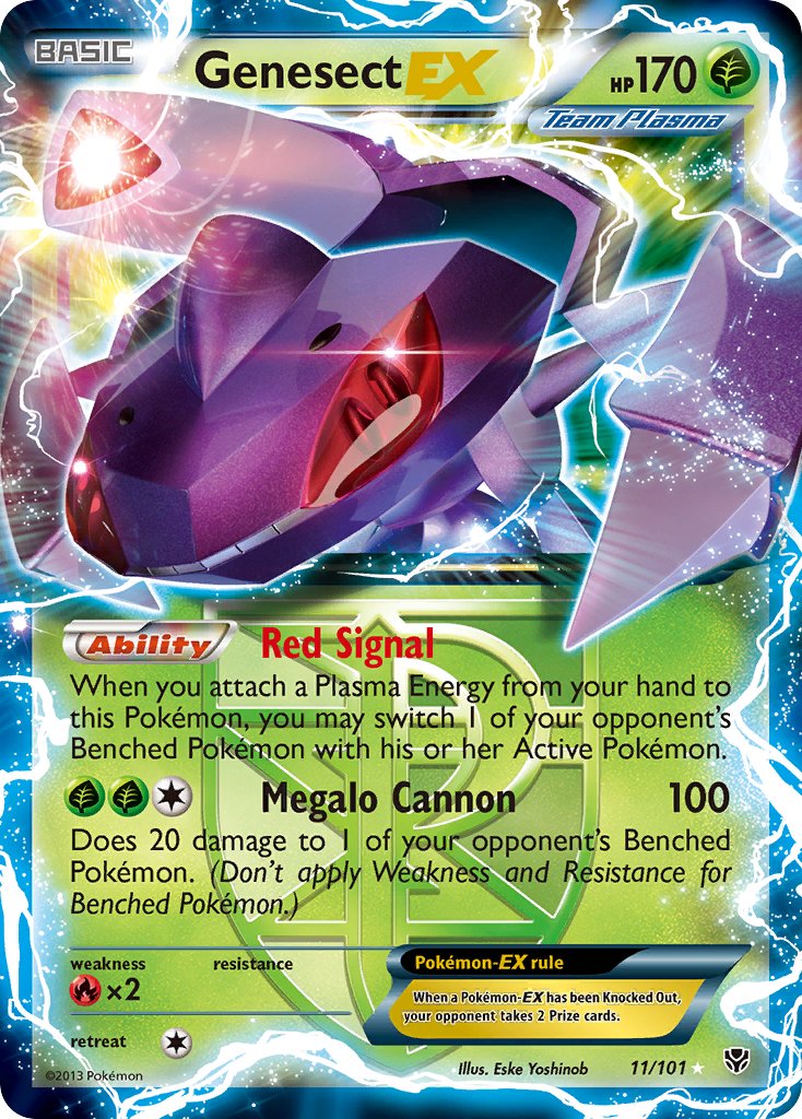 Genesect EX 11/101 Holo Rare EX - MissingNo.