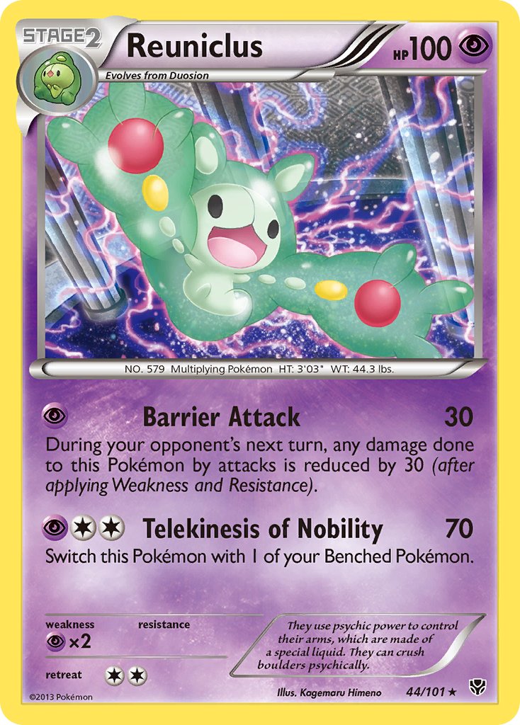 Reuniclus 44/101 Reverse Rare - MissingNo.