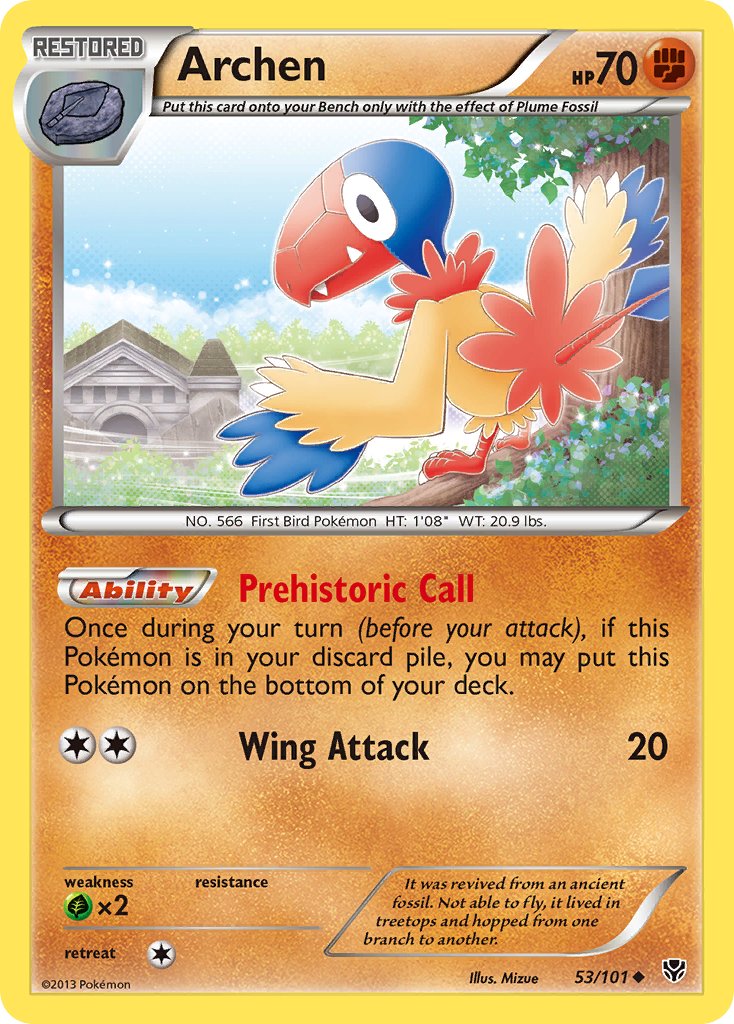 Archen 53/101 Reverse Uncommon - MissingNo.