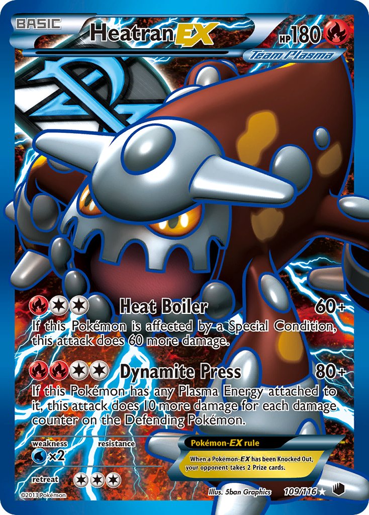 Heatran EX 109/116 Holo Ultra Rare EX - MissingNo.