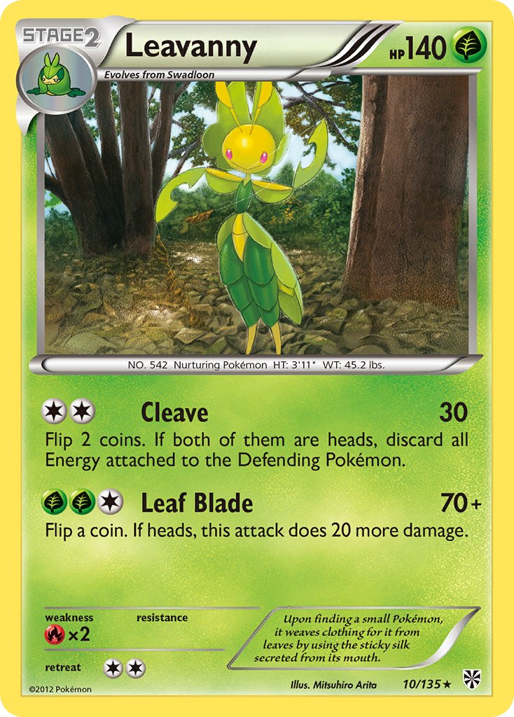 Leavanny 10/135 Non-Holo Rare - MissingNo.