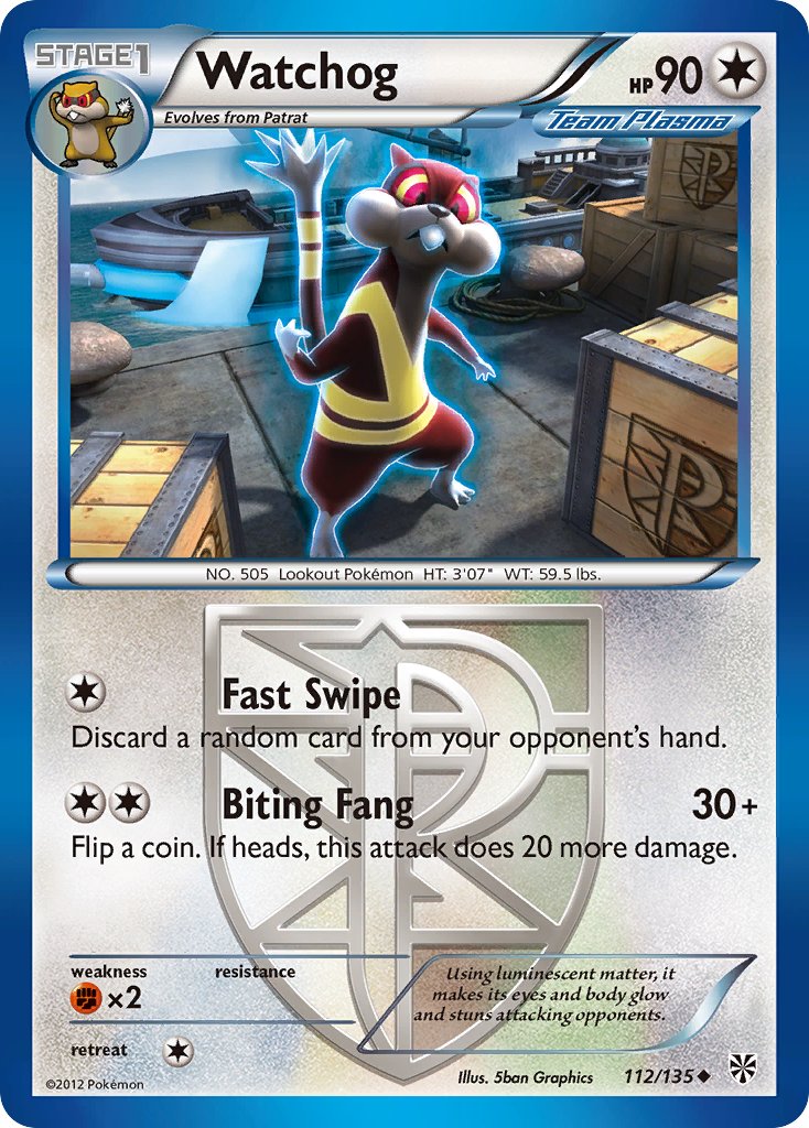 Watchog 112/135 Reverse Uncommon - MissingNo.