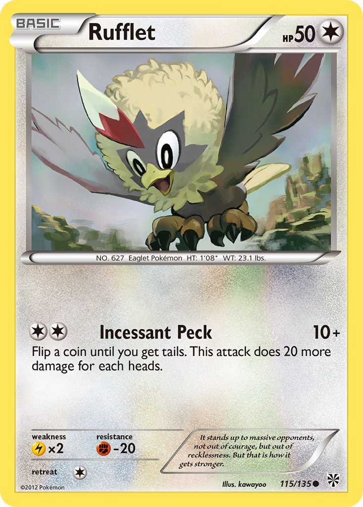 Rufflet 115/135 Common - MissingNo.