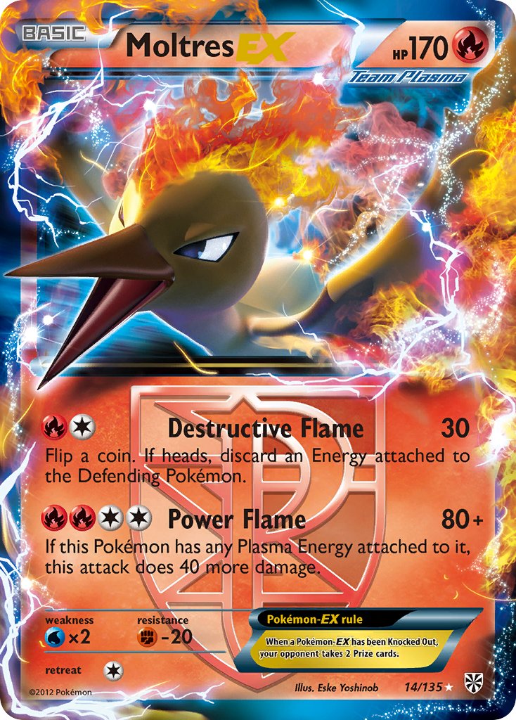 Moltres EX 14/135 Holo Rare EX - MissingNo.