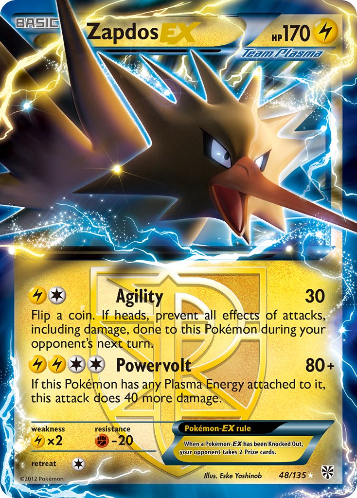 Zapdos EX 48/135 Holo Rare EX - MissingNo.