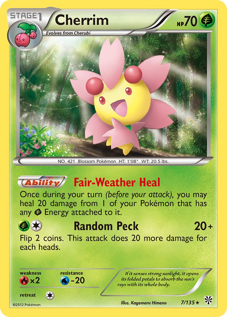 Cherrim 7/135 Non-Holo Rare - MissingNo.