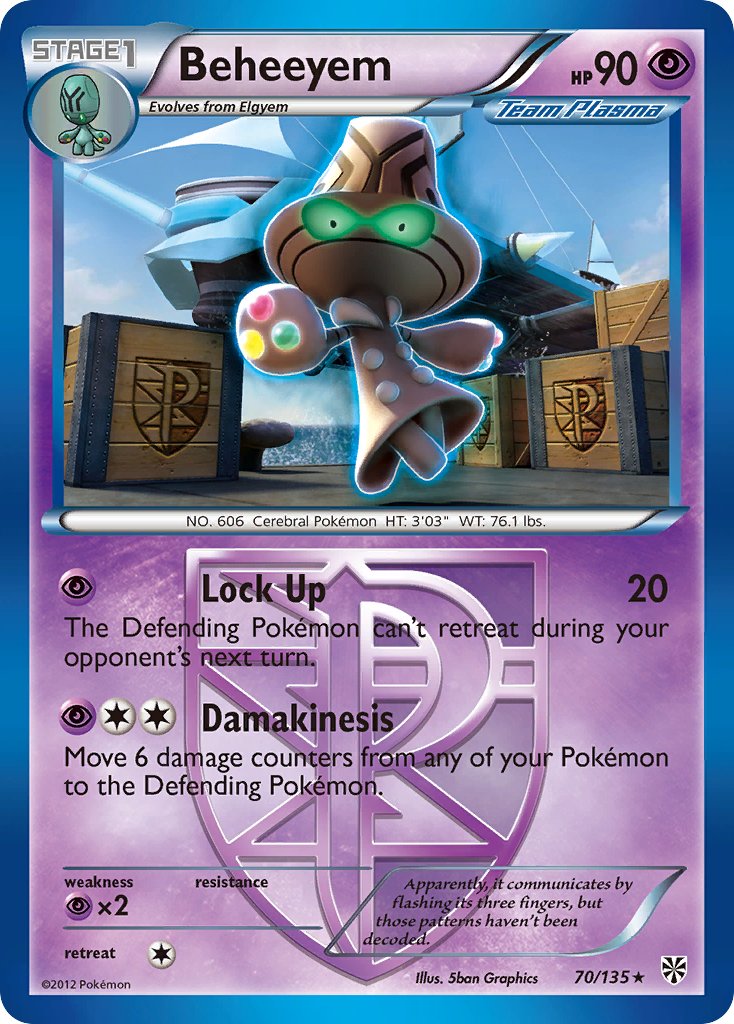 Beheeyem 70/135 Reverse Rare - MissingNo.