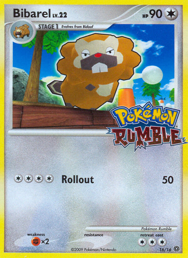 Bibarel 16/16 Pokémon Rumble Stamp - MissingNo.