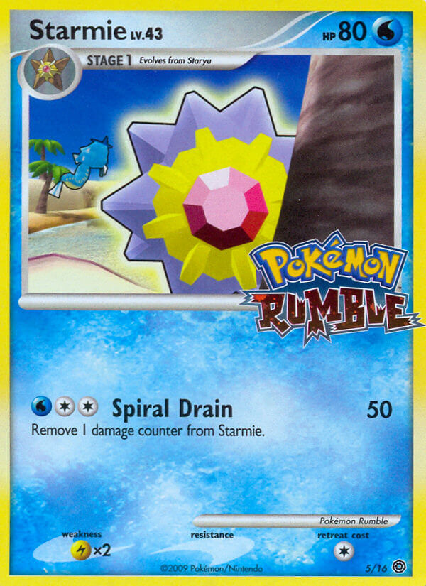 Starmie 5/16 Pokémon Rumble Stamp - MissingNo.