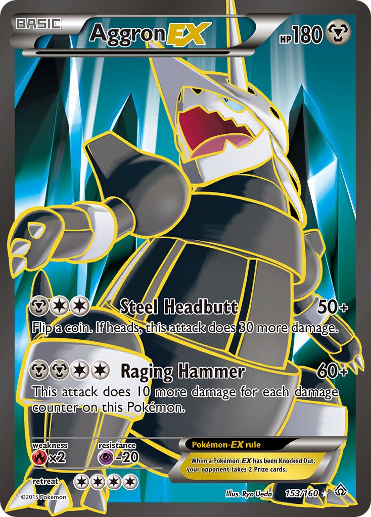 Aggron EX 153/160 Holo Ultra Rare EX - MissingNo.