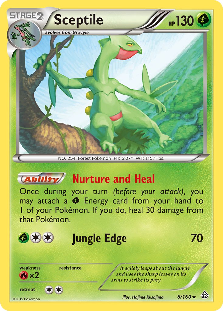 Sceptile 8/160 Non-Holo Rare - MissingNo.