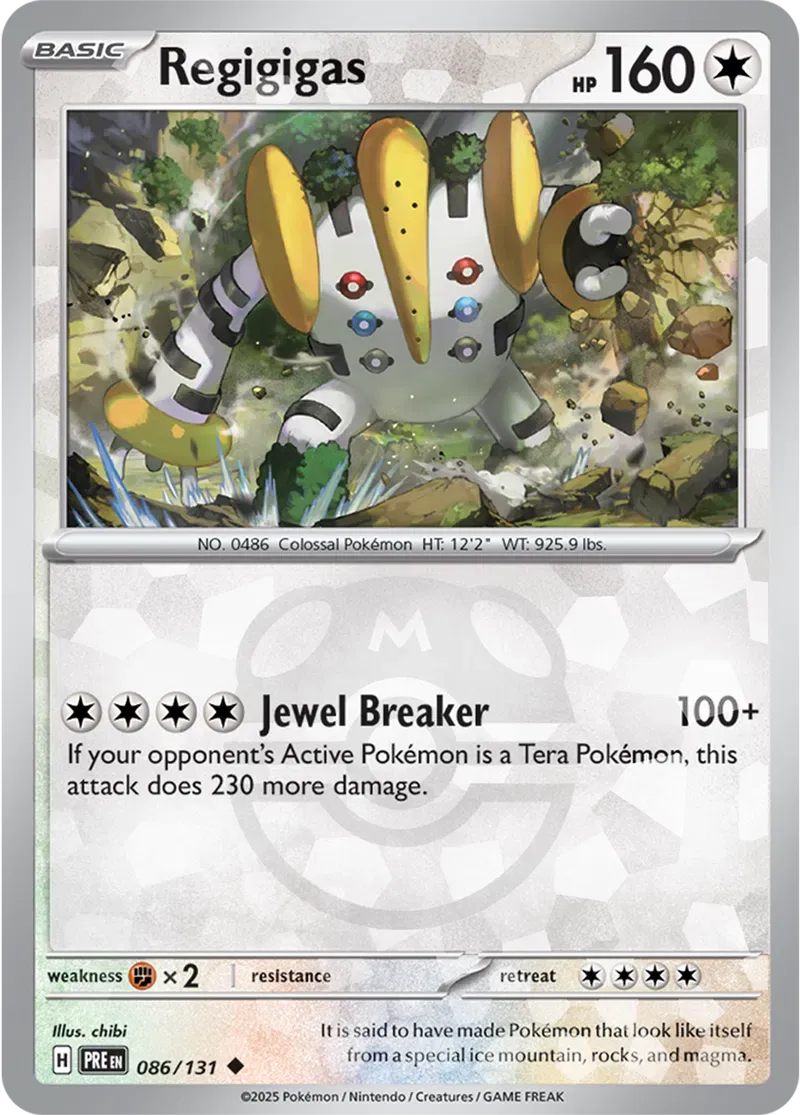 Regigigas 86/131 Master Ball Holo Uncommon - MissingNo.