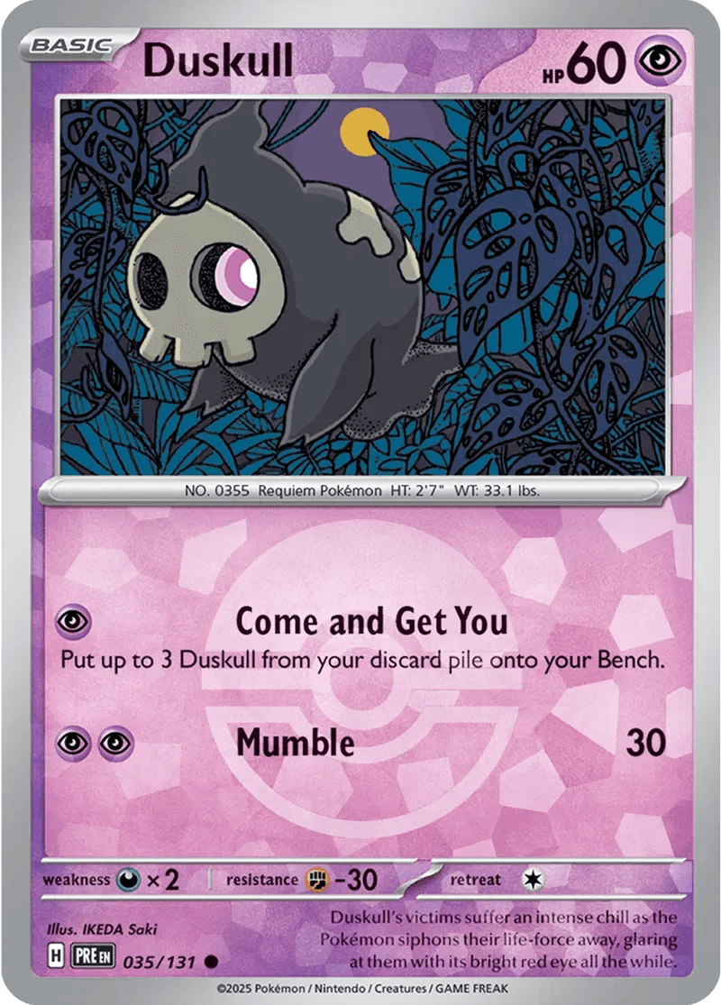 Duskull 35/131 Poké Ball Holo Common - MissingNo.