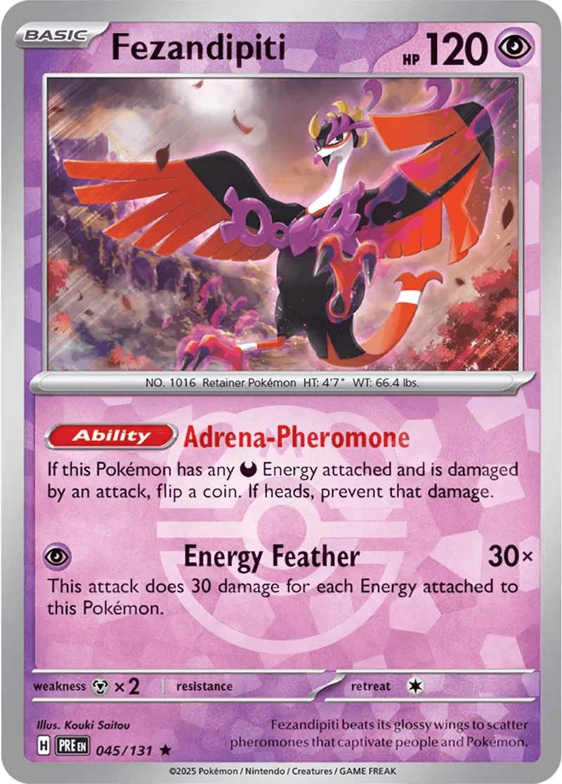 Fezandipiti 45/131 Reverse Rare - MissingNo.