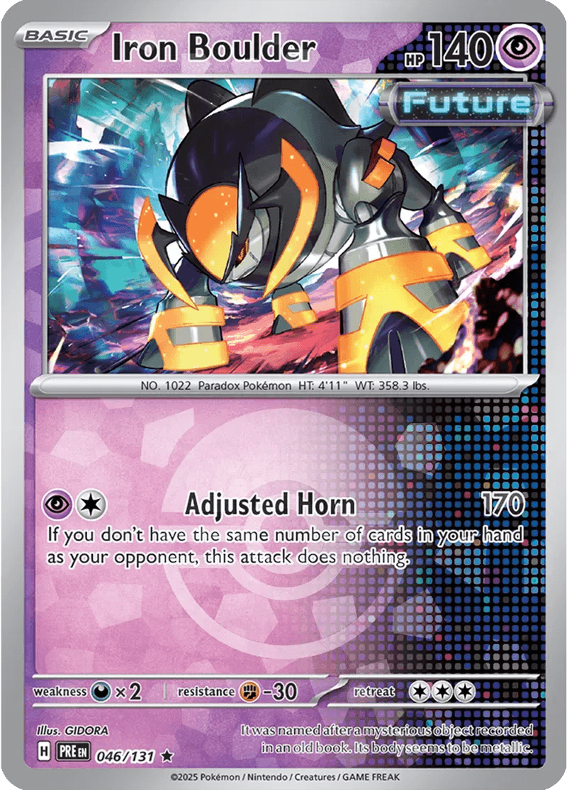 Iron Boulder 46/131 Poké Ball Holo Rare - MissingNo.