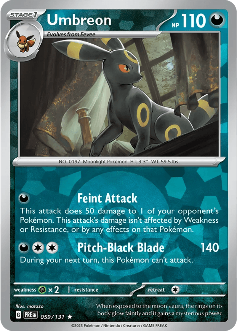 Umbreon 59/131 Poké Ball Holo Rare - MissingNo.