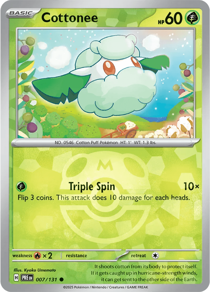 Cottonee 7/131 Reverse Common - MissingNo.