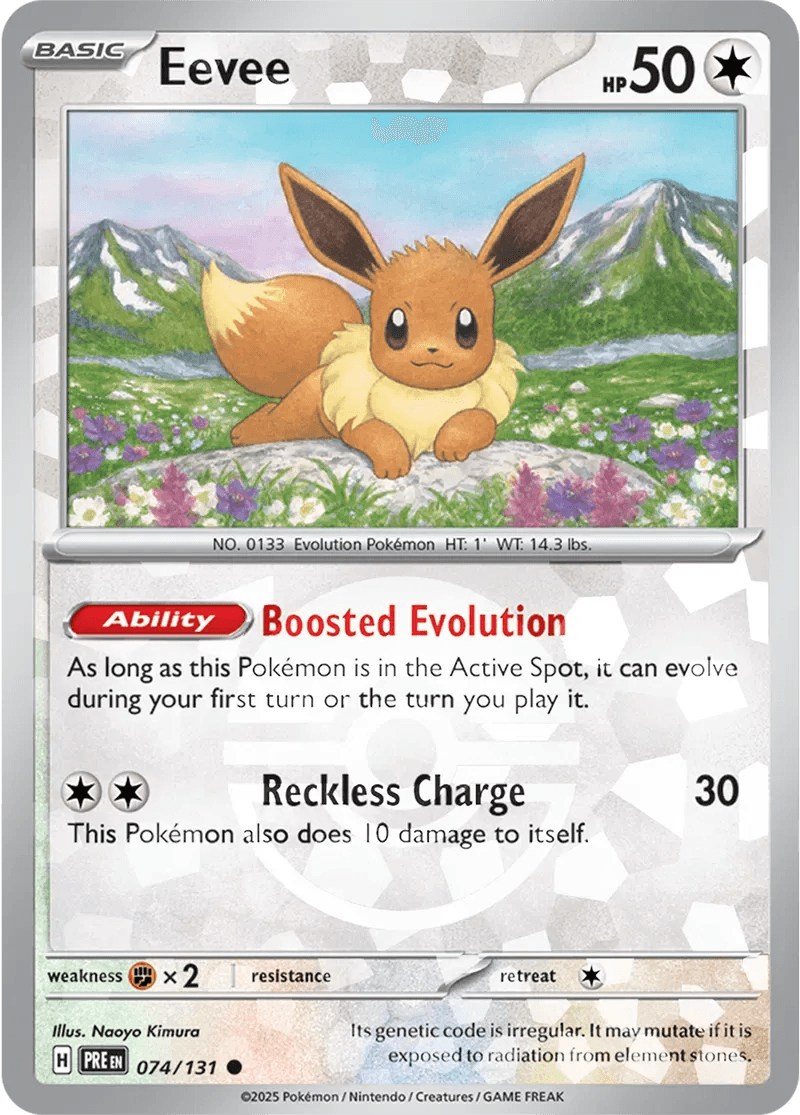 Eevee 74/131 Poké Ball Holo Common - MissingNo.
