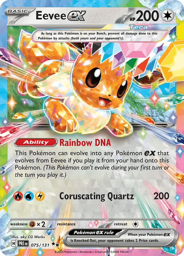 Eevee ex 75/131 Double Rare ex - MissingNo.