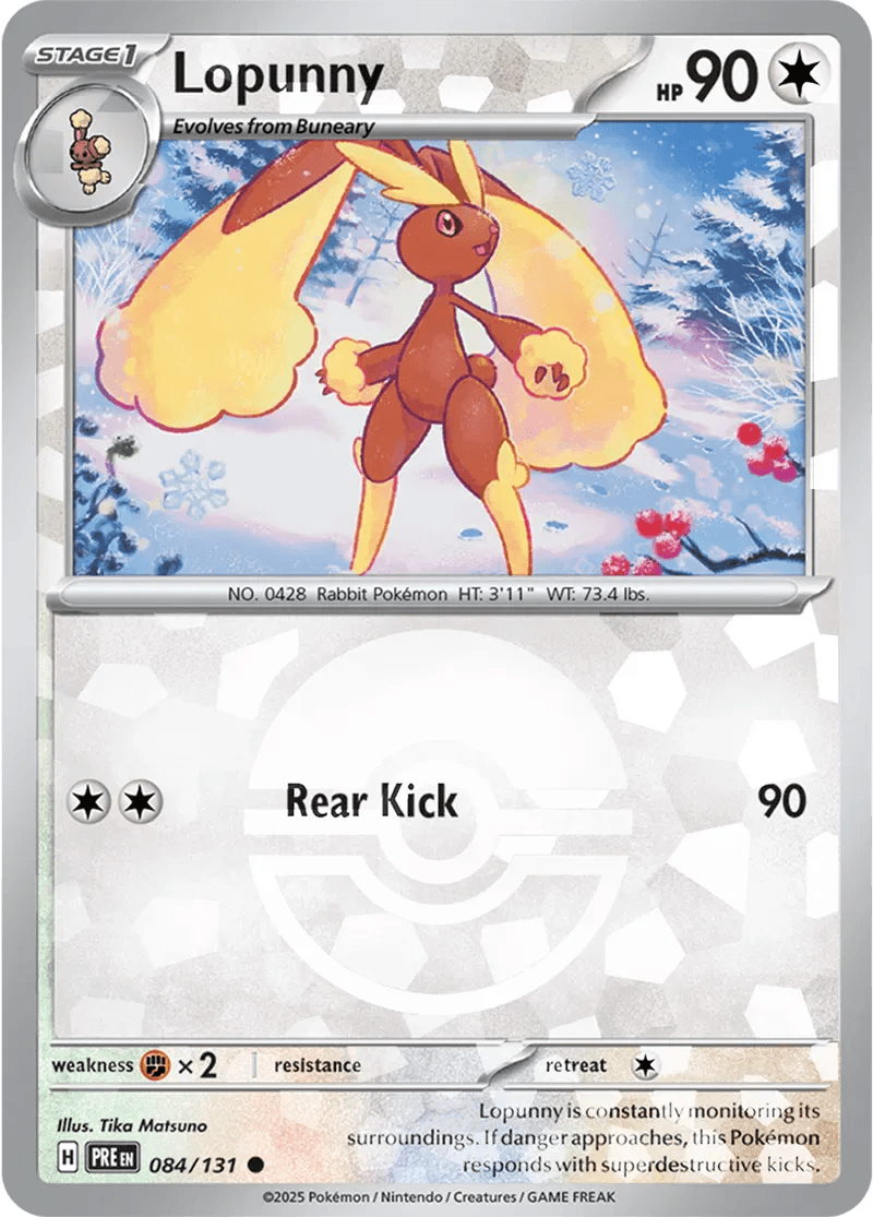 Lopunny 84/131 Poké Ball Holo Common - MissingNo.