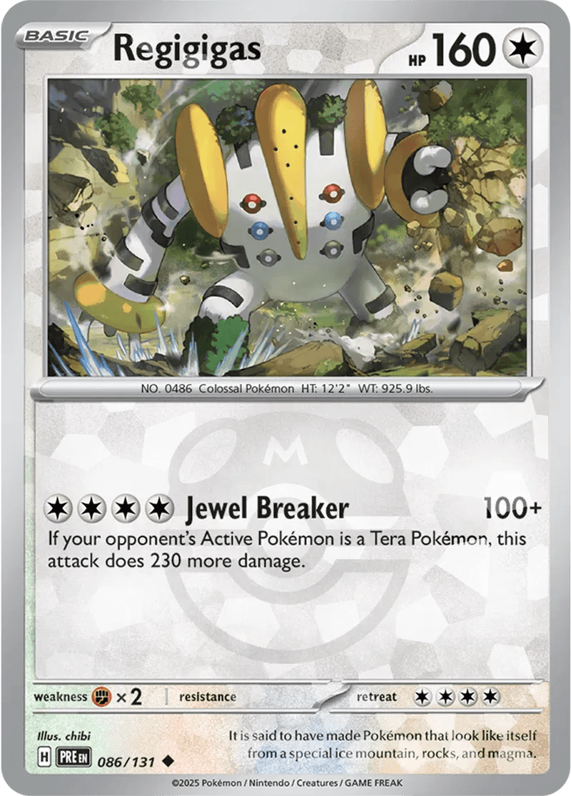 Regigigas 86/131 Reverse Uncommon - MissingNo.