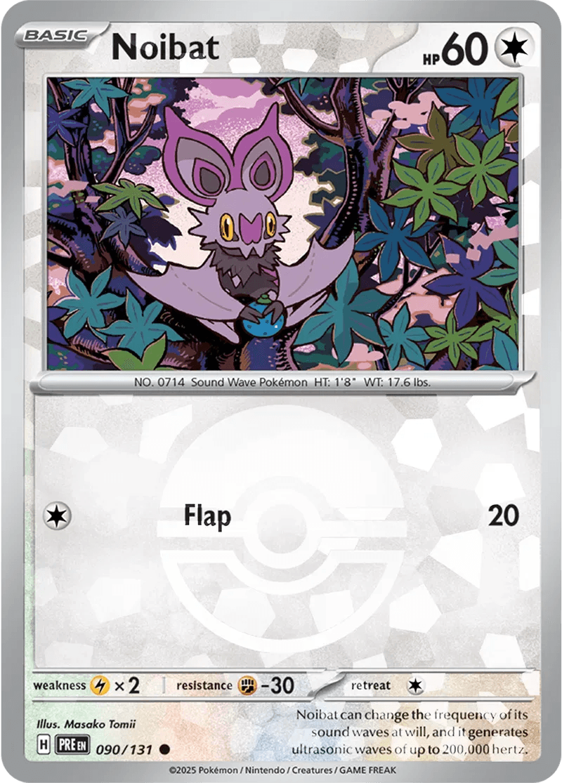 Noibat 90/131 Poké Ball Holo Common - MissingNo.