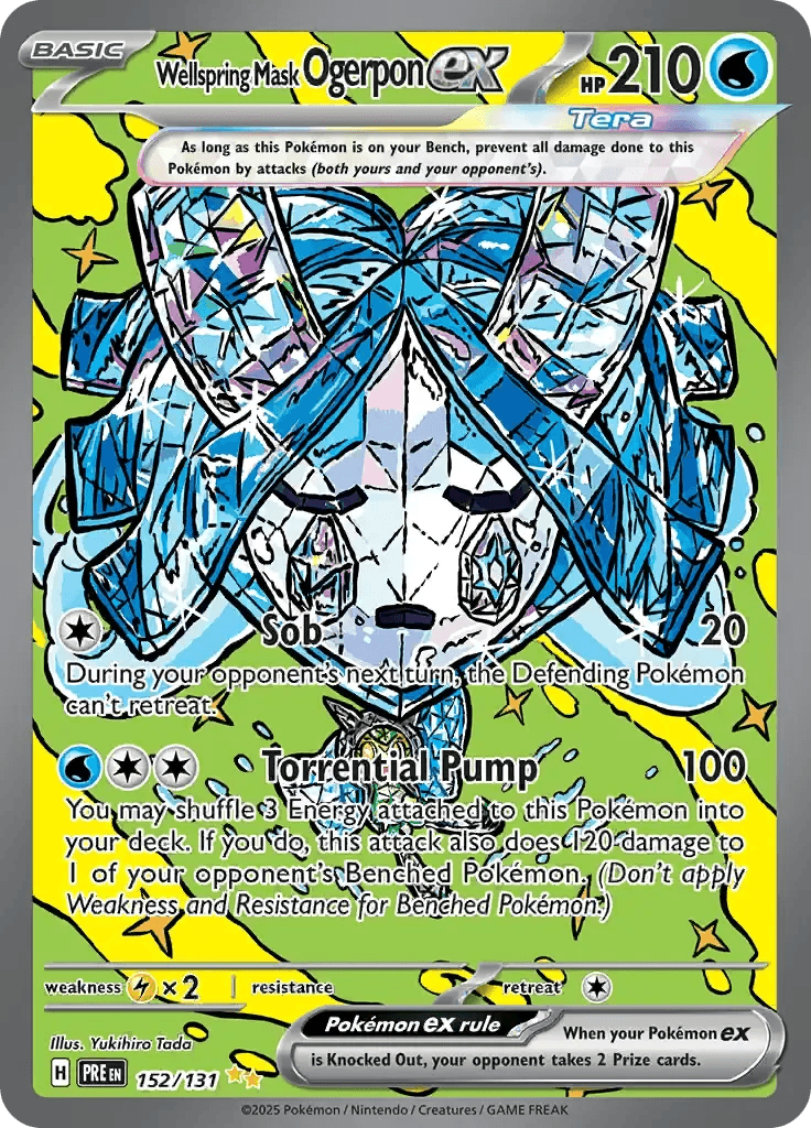 Wellspring Mask Ogerpon ex 152/131 Special Illustration Rare ex - MissingNo.