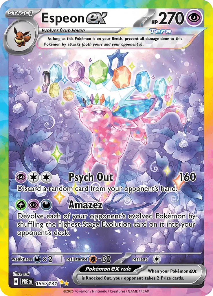 Espeon ex 155/131 Special Illustration Rare ex - MissingNo.