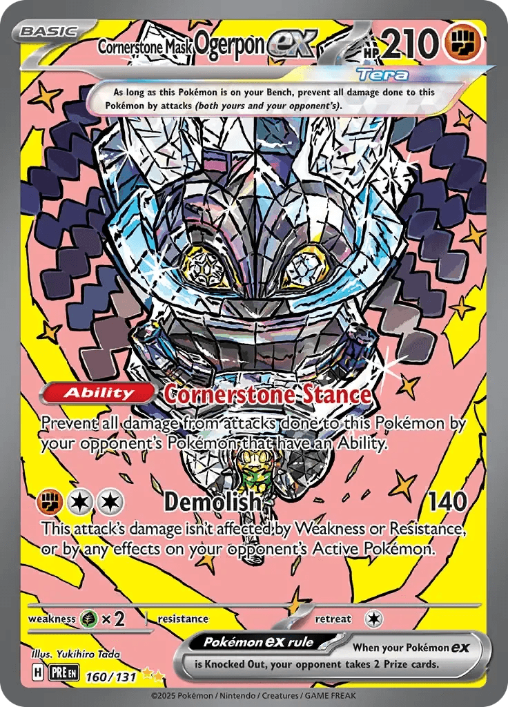 Cornerstone Mask Ogerpon ex 160/131 Special Illustration Rare ex - MissingNo.