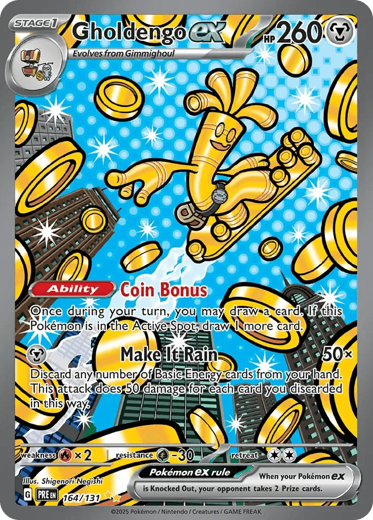 Gholdengo ex 164/131 Special Illustration Rare ex - MissingNo.