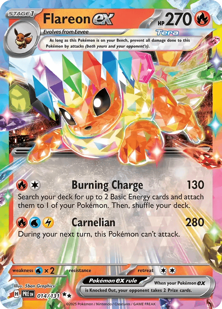 Flareon ex 14/131 Double Rare ex - MissingNo.