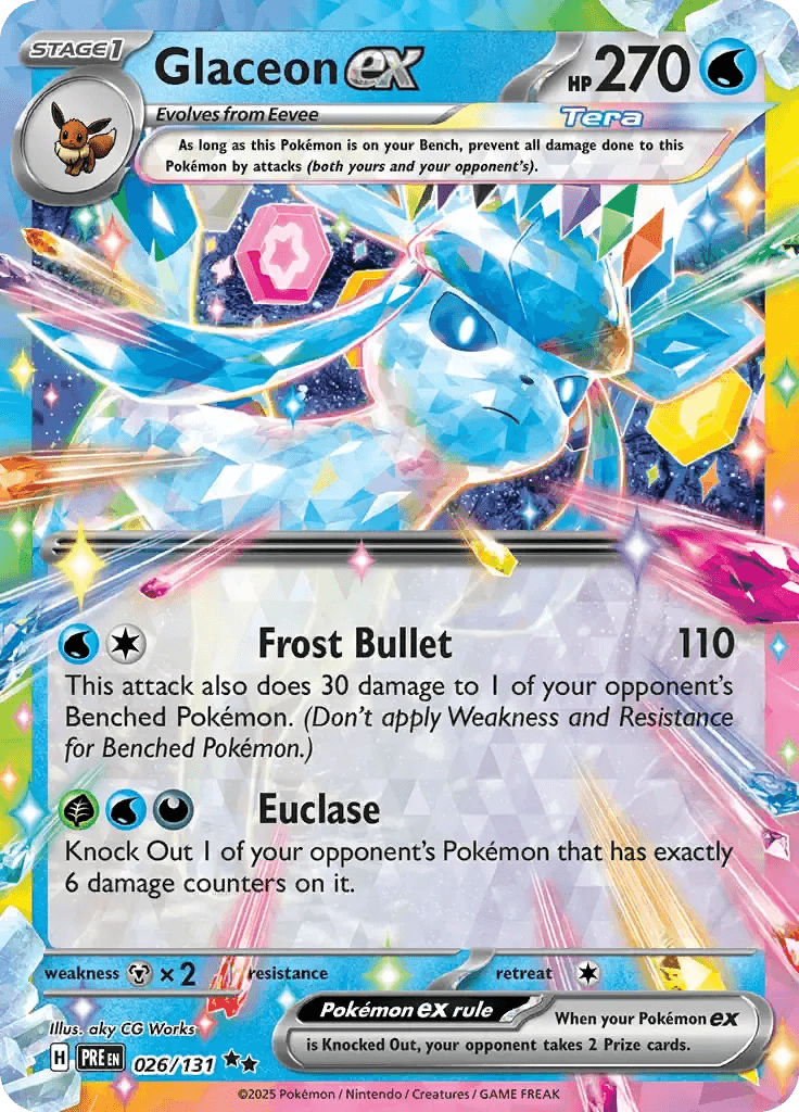 Glaceon ex 26/131 Double Rare ex - MissingNo.